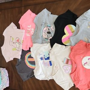 Girls cat&jack t-shirt lot of 9 size medium 7/8